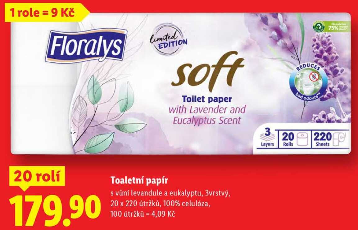 Toaletní papír, 20 rolí