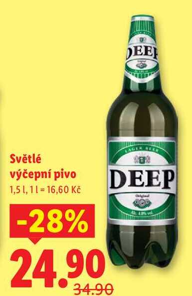 Světlé výčepní pivo, 1,5 l