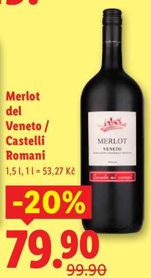 Merlot del Veneto/Castelli Romani, 1,5 l