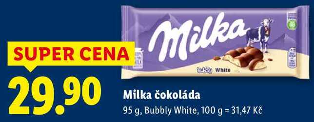 Milka čokoláda , 95 g