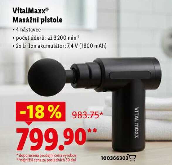 VitalMaxx® Masážní pistole 