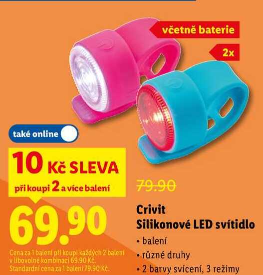 Crivit Silikonové LED svítidlo
