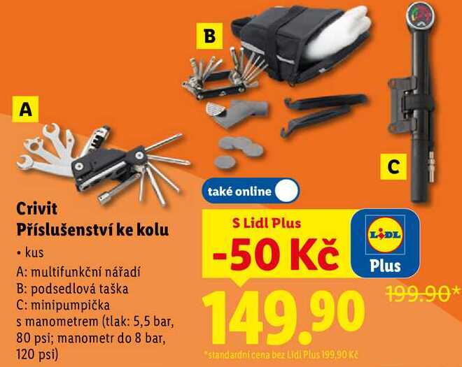 Crivit Příslušenství ke kolu 