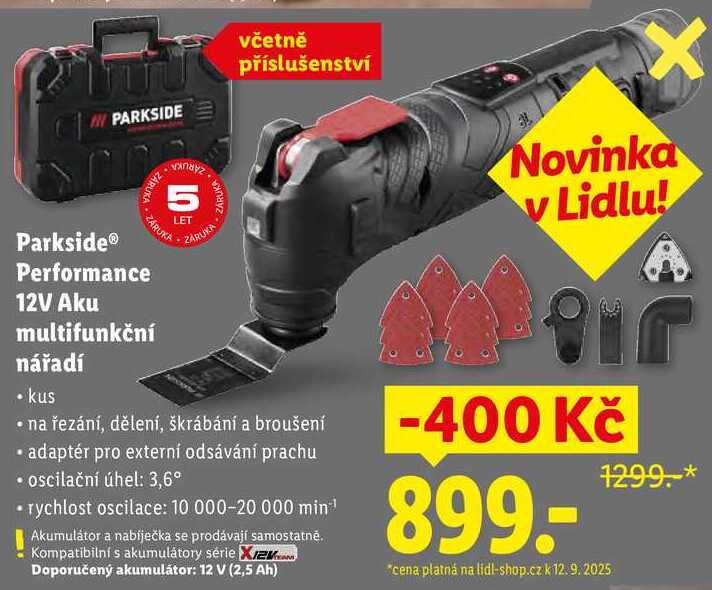 Parkside Performance 12V Aku multifunkční nářadí 