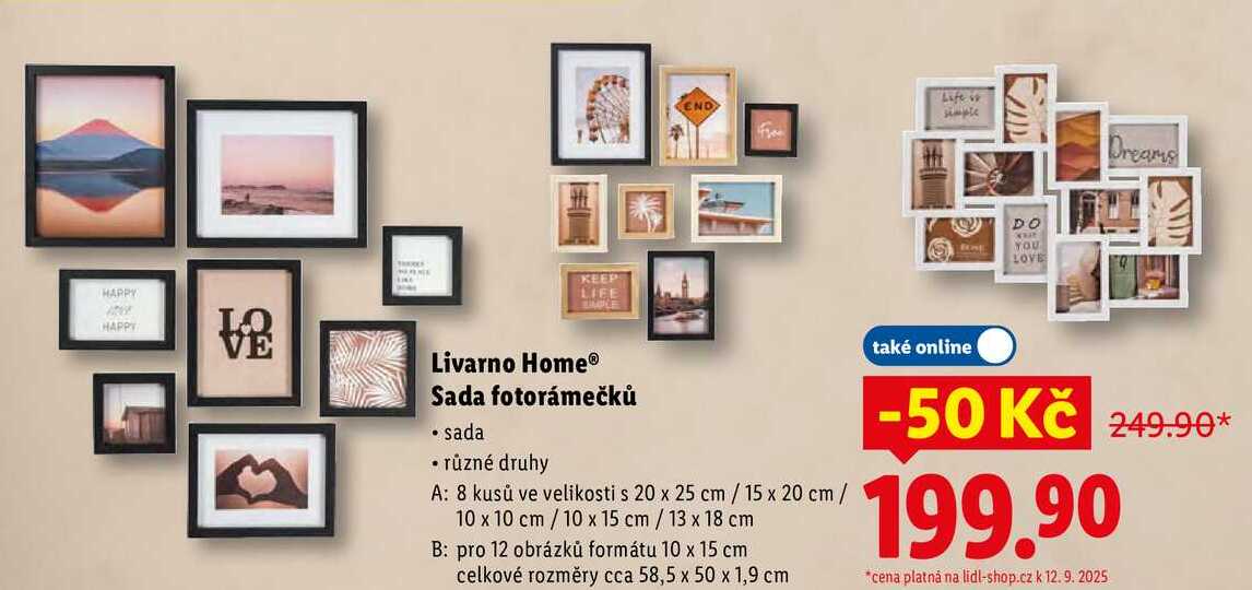Livarno Home Sada fotorámečků 