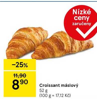 Croissant máslový, 52 g 