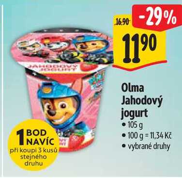 Olma Jahodový jogurt, 105 g