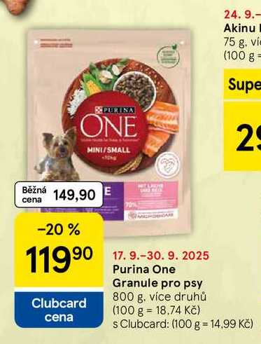 Purina One Granule pro psy, 800 g 