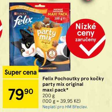 Felix Pochoutky pro kočky party mix original maxi pack, 200 g 