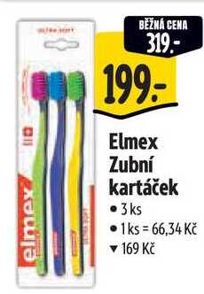 Elmex Zubní kartáček, 3 ks
