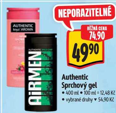 Authentic Sprchový gel, 400 ml  