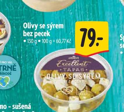  Olivy se sýrem bez pecek 130 g  