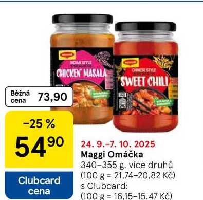 Maggi Omáčka, 340-355 g, více druhů 