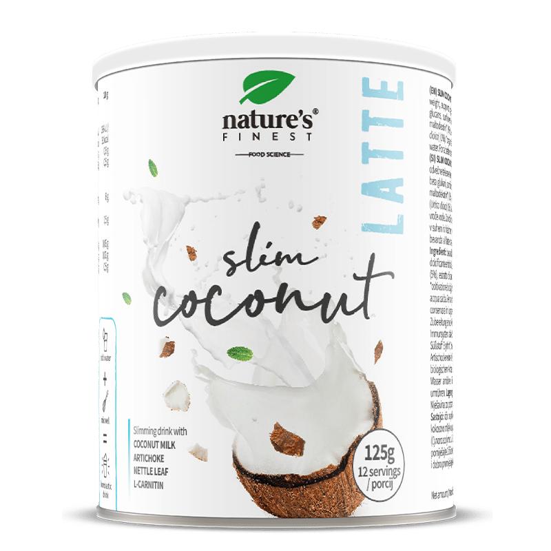 Coconut Slim Latte | Nápoj na hubnutí | Funkční nápoj | VEGAN hubnutí shake | Přírodní kokos | Organické | Vegan | Bezmléčný