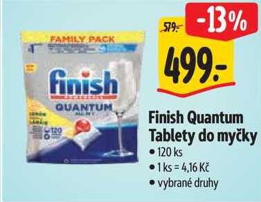 Finish Quantum Tablety do myčky, 120 ks 