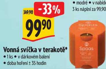 Vonná svíčka v terakotě