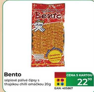 Bento sépiové pálivé čipsy s thajskou chilli omáčkou 20g