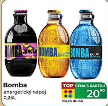 Bomba energetický nápoj 0,25L  