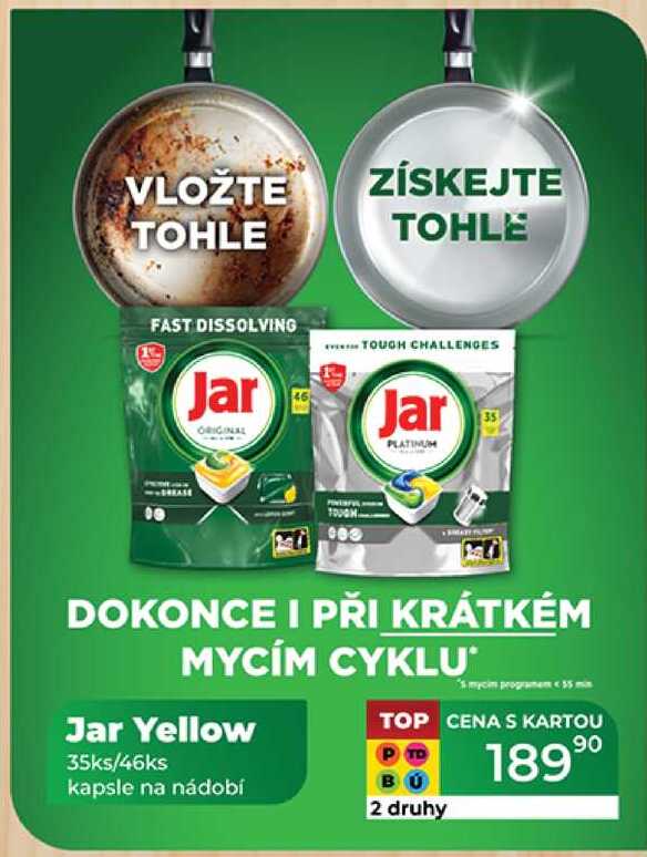 Jar Yellow 35ks/46ks kapsle na nádobí  