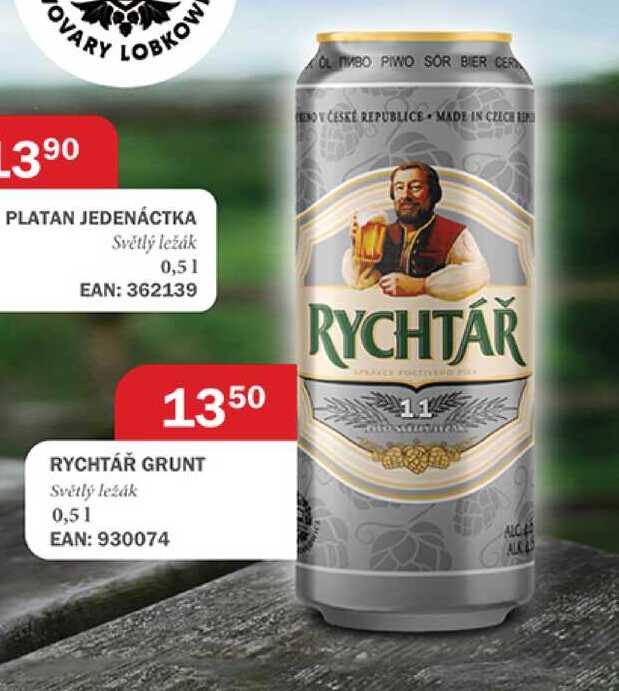 RYCHTÁŘ GRUNT Světlý ležák 0,51 