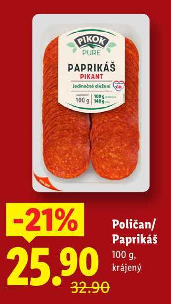 Poličan/Paprikáš, 100 g