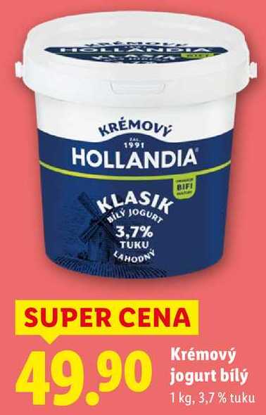 Krémový jogurt bílý, 1 kg