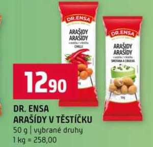 DR. ENSA ARAŠÍDY V TĚSTÍČKU 50 g