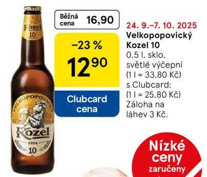 Velkopopovický Kozel 10, 0.5 l