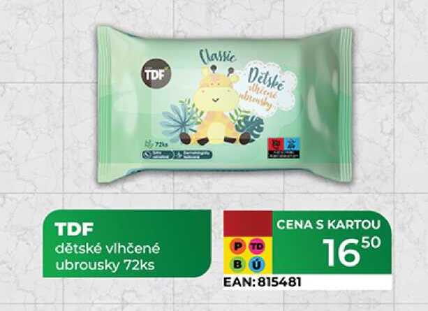 DF dětské vlhčené ubrousky 72ks 