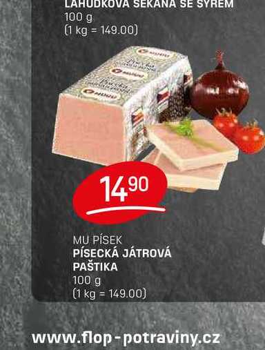 PÍSECKÁ JÁTROVÁ PAŠTIKA 100 g