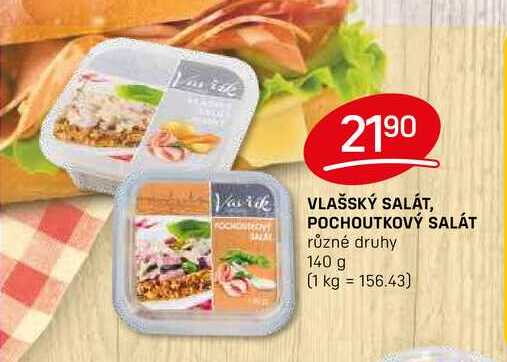 VLAŠSKÝ SALÁT, POCHOUTKOVÝ SALÁT různé druhy 140 g
