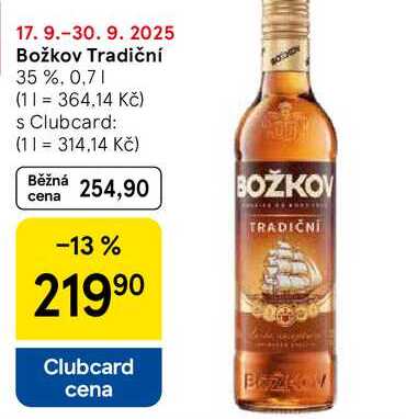 Božkov Tradiční 35 %, 0,7 l