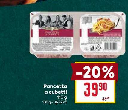 Pancetta a cubetti 110 g 