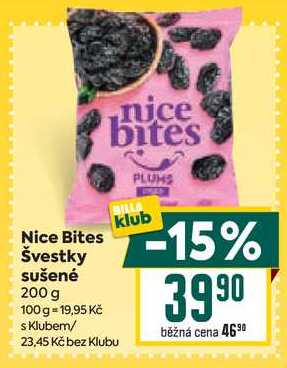Nice Bites Švestky sušené 200 g 