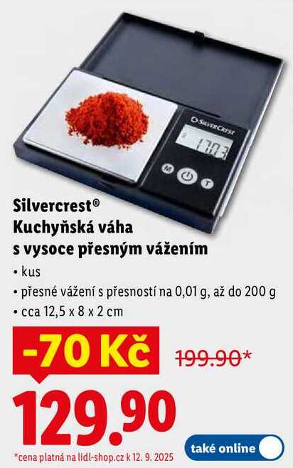 Silvercrest Kuchyňská váha s vysoce přesným vážením