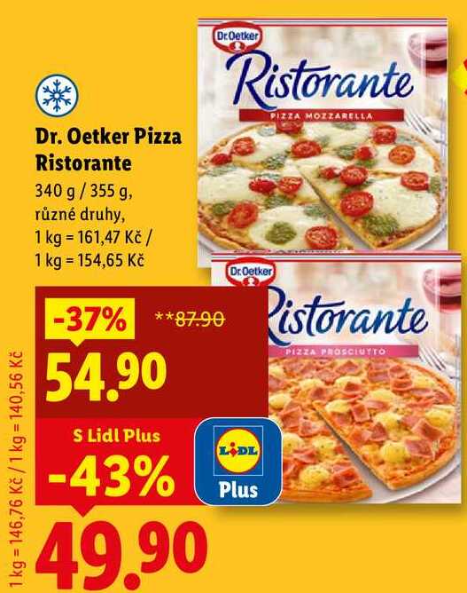 Dr. Oetker Pizza Ristorante, 340 g/355 g