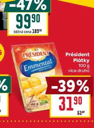 Président Plátky 100 g 