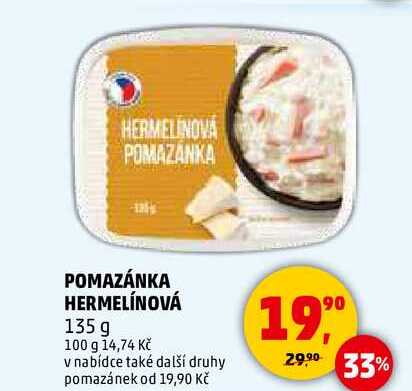 POMAZÁNKA HERMELÍNOVÁ, 135 g 