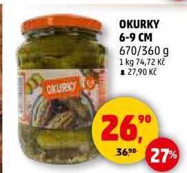 OKURKY 6-9 CM, 670/360 g 