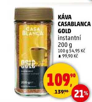 KÁVA CASABLANCA GOLD instantní, 200 g 