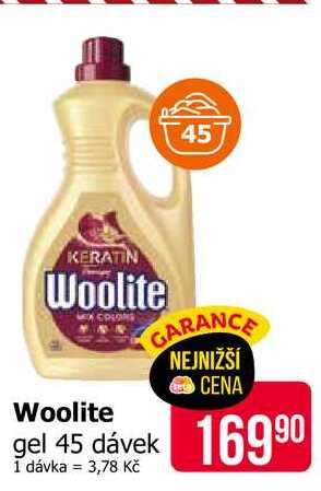 Woolite gel 45 dávek 