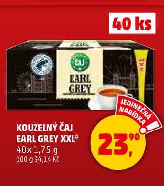 KOUZELNÝ ČAJ EARL GREY XXL, 40x 1,75 g  