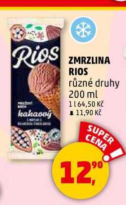 ZMRZLINA RIOS různé druhy, 200 ml  