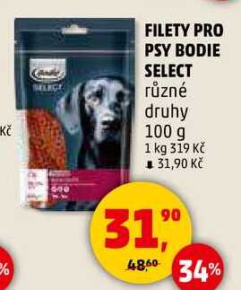 FILETY PRO PSY BODIE SELECT různé druhy, 100 g