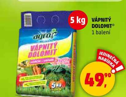 VÁPNITY DOLOMIT, 1 balení  