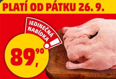 KACHNA BEZ DROBŮ CHLAZENÁ, 1 kg