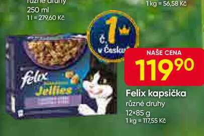Felix kapsička různé druhy 12×85 g