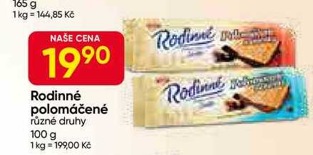 Rodinné polomáčené různé druhy 100 g
