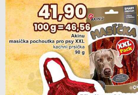 Akinu masíčka pochoutka pro psy XXL  90 g