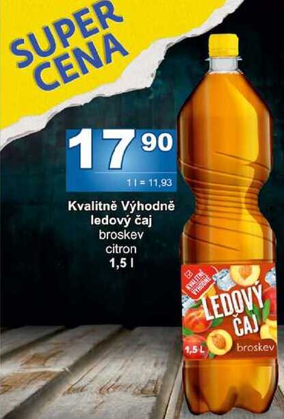 Kvalitně Výhodně ledový čaj broskev citron 1,5l